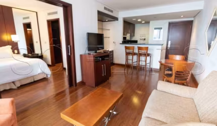 Flat no Itaim Bibi com 2 dormitórios e 2 vagas prox  Av 9 de Julho. Sem fiador