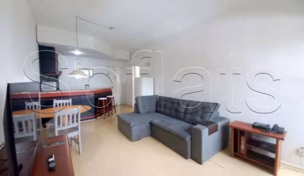 Flat Le Bougainville 1 dorm e 1 vaga disponível para locação em Alphaville