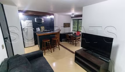 Flat no Brooklin, próximo a Marginal Pinheiros, Estação Berrini da CPTM e Av. Berrini.