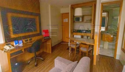 Flat Transamérica Faria Lima 1 dorm disponível locação próximo da Av Faria Lima