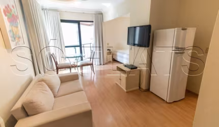 Flat no Metropolitan Hall no Itaim Bibi próximo do Clube Pinheiros disponível locação