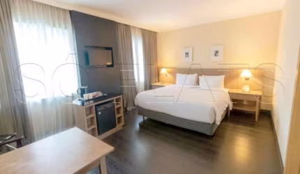 Flat Radisson Berrini para locação com 29m² contendo 1 dormitório e 1 vaga de garagem.