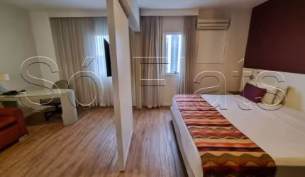 Flat no Quality Alphaville 32m² 1 dormitório 1 vaga disponível para locação em Alphaville.