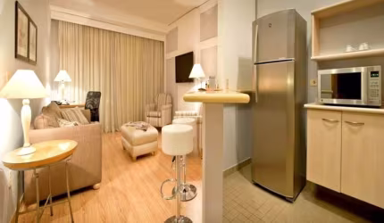 Flat no Sequoia com 56m², 1 dormitório e 1 vaga de garagem disponível para locação em Alphaville.