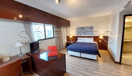 Flat disponível para locação no Wyndham Berrini, contendo 29m², 1 dormitório e 1 vaga de garagem.