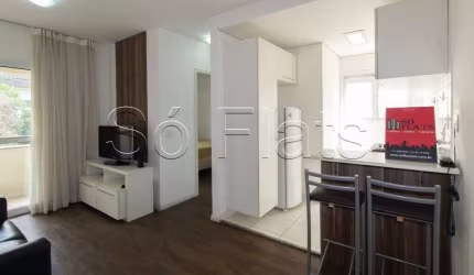 Flat disponível para locação no La Defense próximo a Av Sumaré, a PUC e ao Hospital Samaritano.