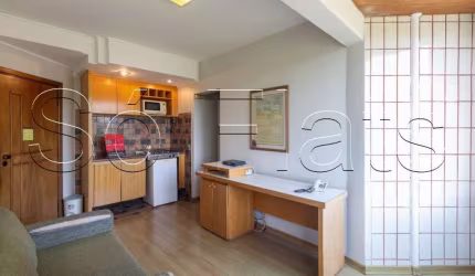 Flat Morumbi 34m² 1 dormitório 1 vaga disponível para locação com entrada imediata.