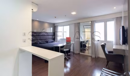 Flat na Olímpia disponível locação na Vila Olímpia próximo a Avenida Faria Lima.