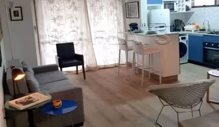 Flat Paulista Wall Street disponível para venda com 49m², 01 dorm e 01 vaga