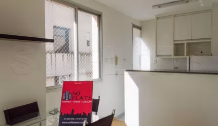 Ritz disponível para locação com 1 dorm e 1 vaga prox. da Avenida Santo Amaro
