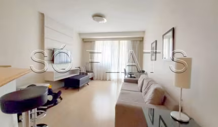 Flat Sequoia com 56m², 1 dorm e 1 vaga de garagem disponível locação em Alphaville.