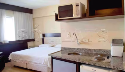 Flat com 29m² 1 dormitório 1 vaga disponível para locação.