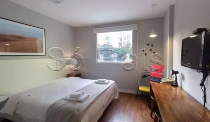 Flat disponível para locação no Slaviero Downtown contendo 22m², 1 dormitório e 1 vaga.