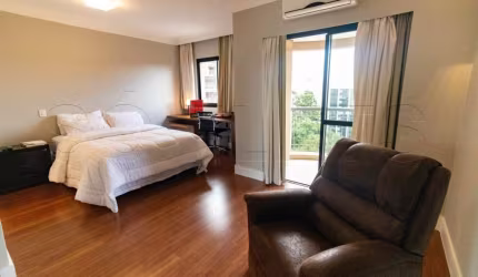 Flat Clarion Faria Lima disponível para locação com 54m² contendo 1 dormitório e 1 vaga de garagem.