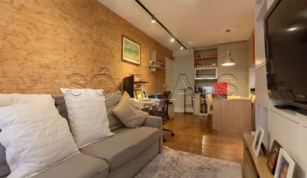 Flat no Itaim Bibi com 1 dormitórios, 50m² e 1 vaga de garagem disponível venda