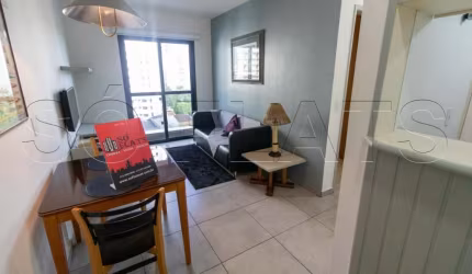 Flat na Cerqueira César disponível para locação, próximo a Av. 9 de Julho e Shopping Pamplona.