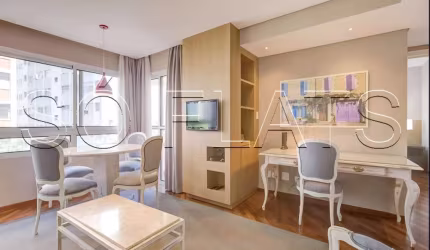 Apartamento alto padrão totalmente mobiliado no Jardim Paulista.
