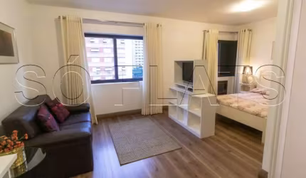 Flat New Citi com 32m² disponível para locação mobiliado no Itaim próximo a Av. 9 de Julho.