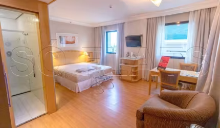 Flat Tryp Higienópolis disponível para locação próximo da Avenida Angélica.
