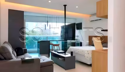 Residencial Summit Pinheiros disponível locação em Pinheiros com 1 dormitório e 1 vaga de garagem.
