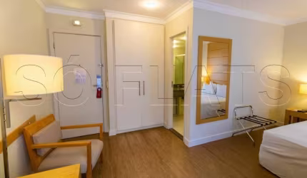 Apartamento mobiliado com 25m² 1 dorm, 1 vaga para investimento na Vila Congonhas.
