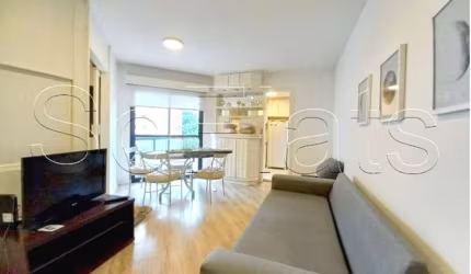 Apartamento com 02 dormitórios mobiliado e com serviços nos Jardins