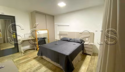 Flat no Interative com 23m², 1 dormitório e 1 vaga disponível para locação no Jardim Paulista.