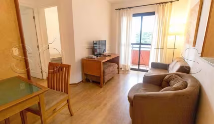 Flat disponível para locação entre a Av. Berrini e Marg Pinheiros, com 02 dorms e cozinha completa.