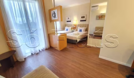 Flat Blue Tree Anália Franco com 27m², 1 dormitório e 1 vaga disponível locação.