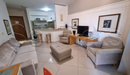 Flat no Sequoia com 1 dorm e 1 vaga de garagem disponível locação em Alphaville