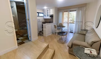 Flat Paulista Wall Street disponível para venda com 48m²e 01 vaga de garagem