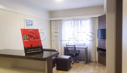 Flat New Citi com 1 dorm disponível locação próximo da Avenida Nove de Julho