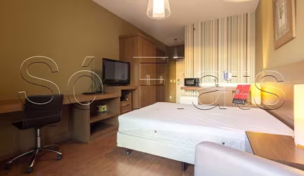 Flat Comfort Ibirapuera 26m² 1 dormitório 1 vaga disponível para locação.
