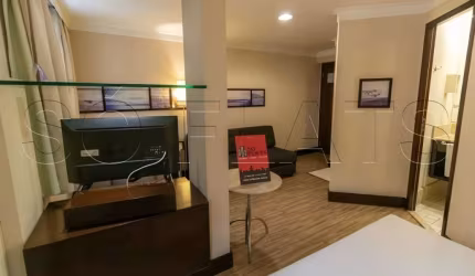 Flat Transamérica International Plaza disponível para venda com 40m², 02 dorms e 01 vaga de garagem