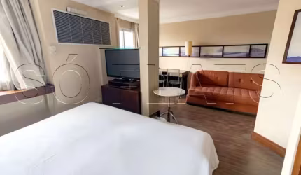 Flat Transamérica International Plaza disponível para venda com 54m² e 02 vagas de garagem