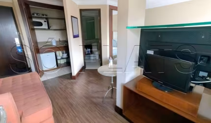 Flat Transamérica International Plaza disponível para venda com 54m² e 02 vagas de garagem