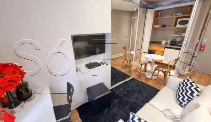Flat Transamérica Jardins disponível para venda com 28m², 01 dorm  e 01 vaga de garagem