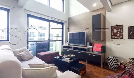 Flat International Duplex disponível para venda com 65m², 02 dorm e 02 vagas de garagem