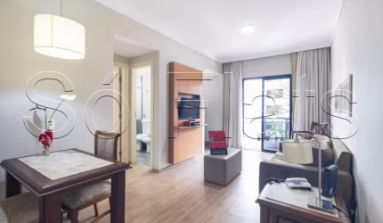 Flat no Opera disponível para locação contendo 42m², 1 dormitório e 1 vaga de garagem.