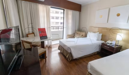 Lindo Flat na região do Paraíso, ótima localização e excelente estrutura para se hospedar