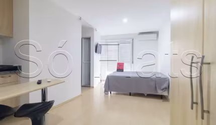 Flat no Studio Home Bela Cintra com 27m², 1 dorm e 1 vaga disponível para locação na Consolação.