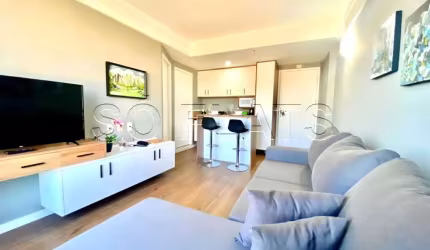 Flat Mondial Office &amp; Residence Flat disponível para venda com 33m², 01 dorm e 01 vaga de garagem