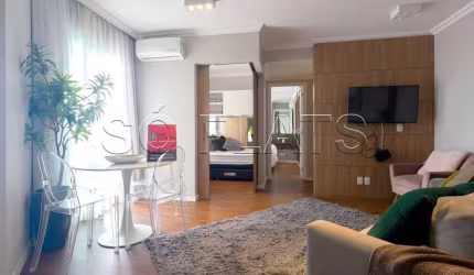 Lindo Flat no estilo residence com serviços, 02 dorms nos Jardins