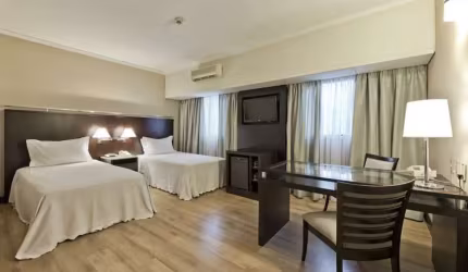 Flat no Innside Iguatemi próximo ao Hospital São Luiz disponível para locação.