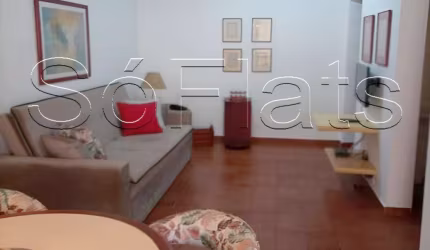 Flat Golden  Beach Guarujá, disponível para venda com 65m², 01 dorm e 02 vagas de garagem