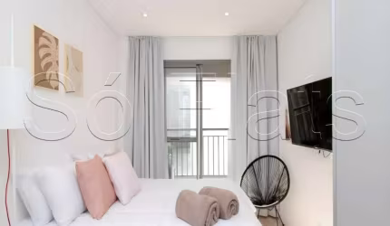 Lindo Residencial Think Home República disponível para venda com 21m² e 1 dormitório