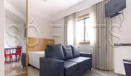 Flat Tsue Bienal disponível para venda com 26m², 01 dorm e 01 vaga de garagem