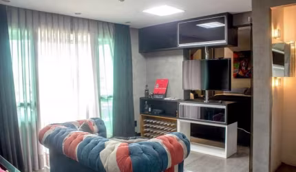 Apartamento mobiliado no Brooklin, próximo a Marginal Pinheiros e Ponte Estaiada