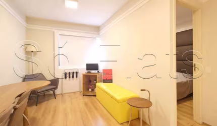 Flat Transamérica Bela Cintra disponível para venda com 26m² e 01 vaga de garagem