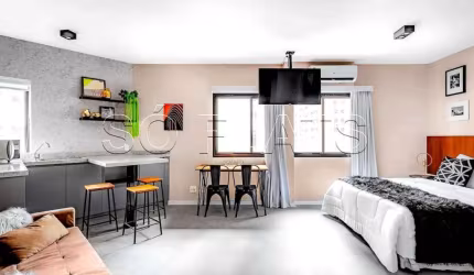 Flat Hampton Park disponível para venda com 29m², 01 dorm e 01 vaga de garagem